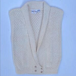 🔥Vtg 80s Oleg Cassini swtr vest🔥